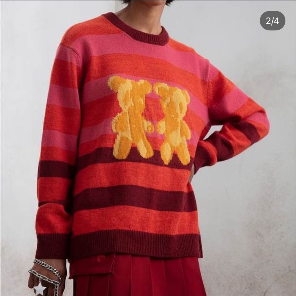Heaven by Marc Jacobs Gradient Teddy Sweater NWT